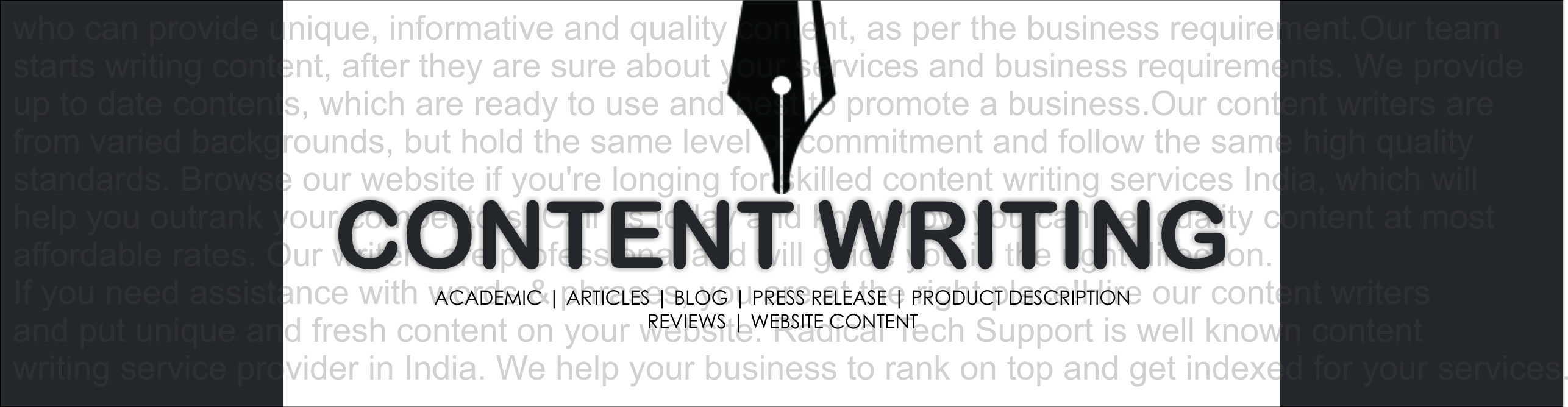 Blog writing services india